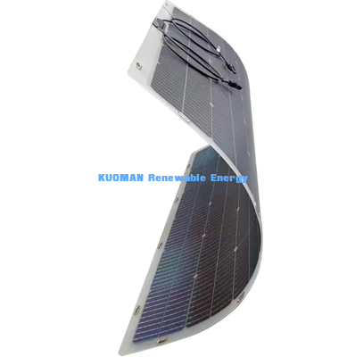 50W Monocrystalline Flexible Solar Panel, Waterproof Off-Grid Solar Power untuk Camper Van, Marine & Outdoor Camping