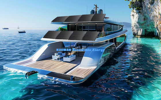 50W Portable Flexible Solar Panel, Waterproof Charger Efisiensi Tinggi untuk Yacht, RV, Emergency Power Camping