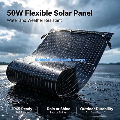 Panel Surya Fleksibel Lipat 50W Umur Panjang, Modul Surya Redaman Daya Rendah untuk Penggunaan Lepas Jaringan Kelautan & RV