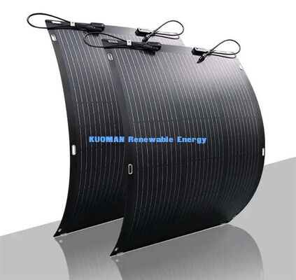 105W 19.4V Panel Listrik Surya Fleksibel, Modul Surya 360 derajat yang dapat dibengkokkan untuk permukaan melengkung