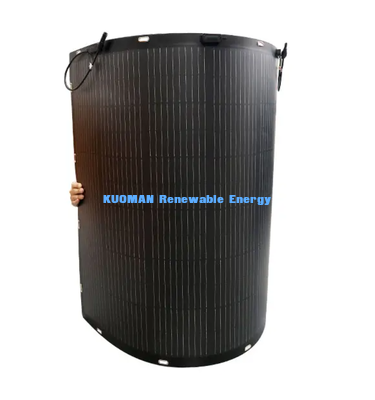 Panel Surya Fleksibel 200W Tugas Berat, Surya yang Dapat Ditekuk Diperkuat Serat Karbon untuk Perjalanan RV & Kelautan Jangka Panjang