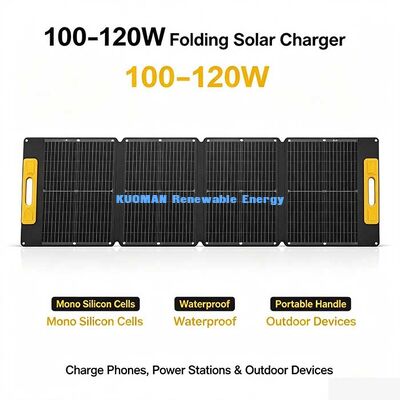 120W ETFE Waterproof Fold-Up Solar Panel, Portable Solar Charger untuk Portable Generator & RV Power