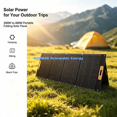 Pengisi Daya Panel Surya Lipat Portabel 300W Efisiensi Tinggi Kit Surya ETFE untuk Berkemah di Luar Ruangan