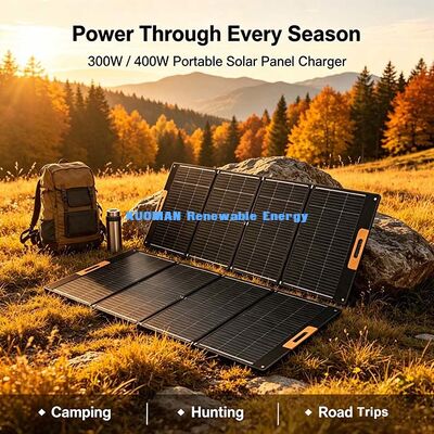 300-400W lipat Solar Panel Charger, 22%+ Efisiensi Off-Grid Daya Surya untuk Camping Luar Ruang