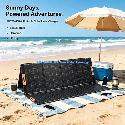 300-400W lipat Solar Panel Charger, 22%+ Efisiensi Off-Grid Daya Surya untuk Camping Luar Ruang