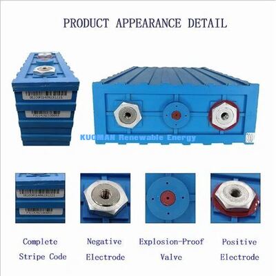 100Ah 3.2V Lithium Iron Phosphate Prismatic Cell, Dibangun dalam Safety Valve Lithium Battery Pack