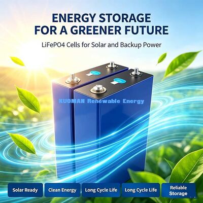 Sel Prismatik Lithium Iron Phosphate 3.2V 100Ah, Baterai Pelepasan Suhu Rendah ‑30℃ untuk Proyek Surya Area Dingin