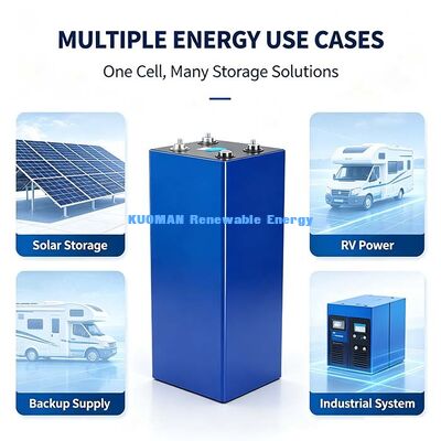 Sel Baterai LiFePO4 CATL 3.2V 280Ah Prismatik, Sel Ion Lithium Berumur Panjang untuk Penyimpanan Tenaga Surya Off-Grid & Pasokan Daya Cadangan