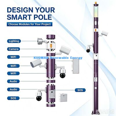 Tiang Lampu Jalan Pintar dengan Manajemen Jarak Jauh dan Platform Cloud